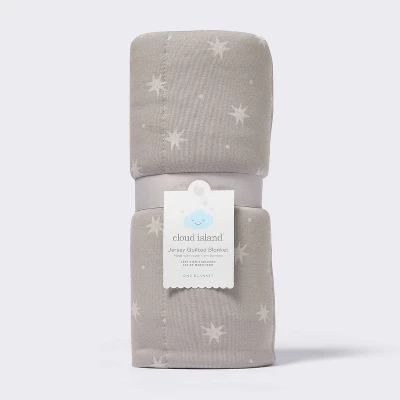 Rayon From Bamboo Jersey Quilted Blanket - Stars - Gray - Cloud Island™ 5 Rayon From Bamboo Jersey Quilted Blanket - Stars - Gray - Cloud Island™ - Image 3