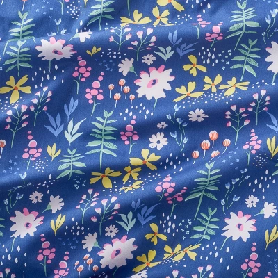 Fitted Crib Sheet Wildflower Dark - Cloud Island™ Navy Floral 5 Fitted Crib Sheet Wildflower Dark - Cloud Island™ Navy Floral - Image 3