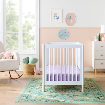 Polyester Rayon Fitted Crib Sheet - Purple - Cloud Island™ 3 Polyester Rayon Fitted Crib Sheet - Purple - Cloud Island™