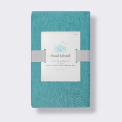 Polyester Rayon Fitted Crib Sheet - Teal - Cloud Island™ 8 Polyester Rayon Fitted Crib Sheet - Teal - Cloud Island™ -Target GUEST bf1bd037 e245 47ed 900c f8e99a8486e0