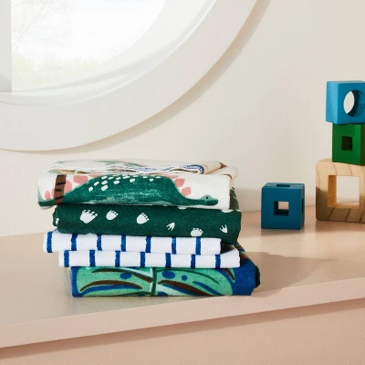 Flannel Baby Blanket Dino-snore - Cream/Blue/Green - 4pk - Cloud Island™ 3 Flannel Baby Blanket Dino-snore - Cream/Blue/Green - 4pk - Cloud Island™