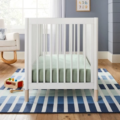 Polyester Rayon Fitted Crib Sheet - Green - Cloud Island™ 3 Polyester Rayon Fitted Crib Sheet - Green - Cloud Island™