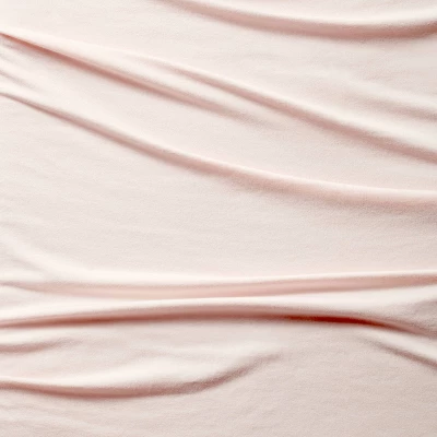 Polyester Rayon Fitted Crib Sheet - Light Pink - Cloud Island™ 4 Polyester Rayon Fitted Crib Sheet - Light Pink - Cloud Island™ - Image 2