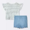 Baby Girls' 2pc Striped Pocket T-Shirt & Bike Shorts Set - Cloud Island™ Blue 1 Baby Girls' 2pc Striped Pocket T-Shirt & Bike Shorts Set - Cloud Island™ Blue -Target GUEST c3c5ed38 2b52 4ea8 9b50 da7da6ccd3b8
