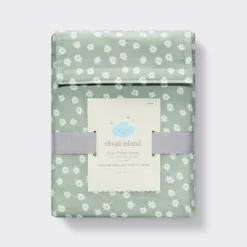 Cotton Fitted Crib Sheet - Daisies Green - Cloud Island™ -Target GUEST c48cac45 5d36 49a2 bd33 86b2f37ad7eb
