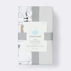 Crib Fitted Sheets Animals And Gray Solid - Cloud Island™ - 2pk 5 Crib Fitted Sheets Animals And Gray Solid - Cloud Island™ - 2pk -Target GUEST c6ab17bb 3c5c 4d1e a251 41ec1ce18e44