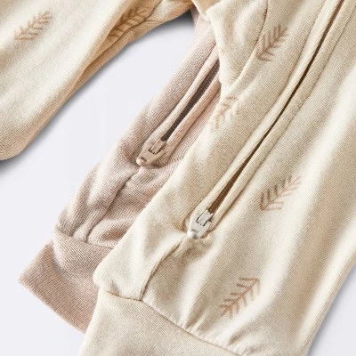 Baby 2pk Leaf So Very Soft Modal Blend Romper - Cloud Island™ Cream 5 Baby 2pk Leaf So Very Soft Modal Blend Romper - Cloud Island™ Cream - Image 3