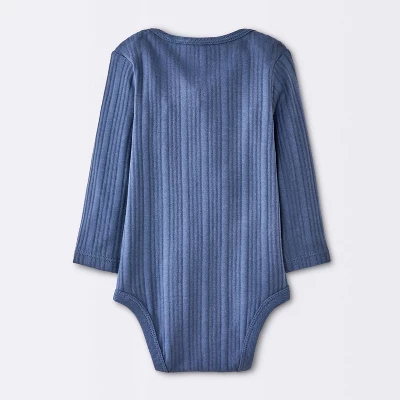 Baby Boys' 4pk Bear Long Sleeve Bodysuits - Cloud Island™ Ivory/Blue/Green 3 Baby Boys' 4pk Bear Long Sleeve Bodysuits - Cloud Island™ Ivory/Blue/Green