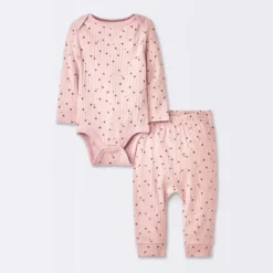 Baby Girls' 2pc Stars Wide Ribbed Long Sleeve Top & Pants Set - Cloud Island™ Pink 9 Baby Girls' 2pc Stars Wide Ribbed Long Sleeve Top & Pants Set - Cloud Island™ Pink -Target GUEST d4ac1b57 b7b8 4062 81a2 5331a0c1f87a