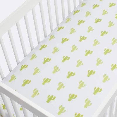 Fitted Crib Sheet Cactus - Cloud Island™ - White 4 Fitted Crib Sheet Cactus - Cloud Island™ - White - Image 2