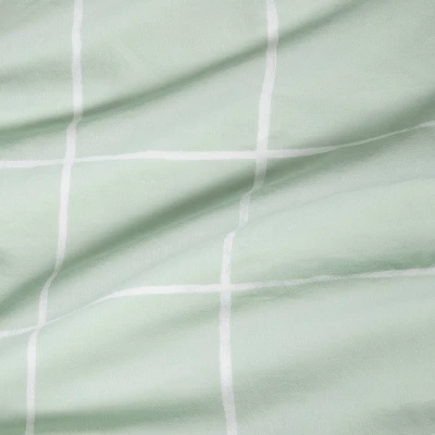 Fitted Crib Sheet - Cloud Island™ Mint Windowpane 5 Fitted Crib Sheet - Cloud Island™ Mint Windowpane - Image 3