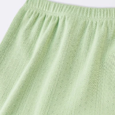 Baby 2pc Neutral Pointelle Top & Bottom Set - Cloud Island™ Green 5 Baby 2pc Neutral Pointelle Top & Bottom Set - Cloud Island™ Green - Image 3