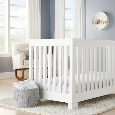 Cotton Fitted Crib Sheet - Elephants - Cloud Island™ 3 Cotton Fitted Crib Sheet - Elephants - Cloud Island™