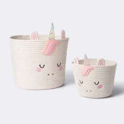 Coiled Rope Medium Round Storage Decorative Basket - Unicorn - Cloud Island™ 7 Coiled Rope Medium Round Storage Decorative Basket - Unicorn - Cloud Island™ -Target GUEST dc09bb33 1873 4ba5 b74a 5dac09679ff1