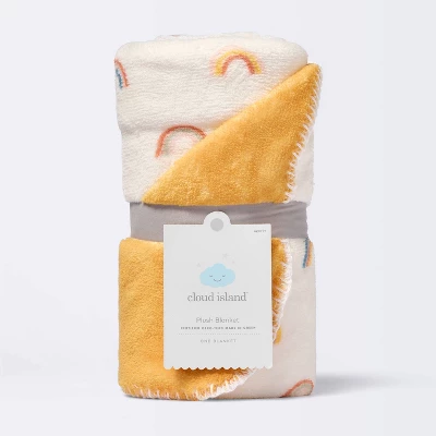 Plush Baby Blanket - Rainbows - Cloud Island™ 5 Plush Baby Blanket - Rainbows - Cloud Island™ - Image 3