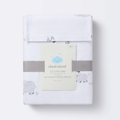 Cotton Fitted Crib Sheet - Elephants - Cloud Island™ 5 Cotton Fitted Crib Sheet - Elephants - Cloud Island™ - Image 3