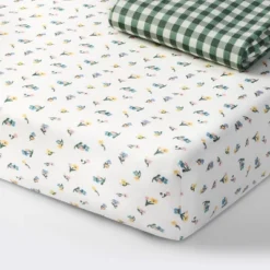Fitted Jersey Crib Sheet -Floral Gingham Green - 2pk - Cloud Island™ 9 Fitted Jersey Crib Sheet -Floral Gingham Green - 2pk - Cloud Island™ -Target GUEST e18774a3 4c63 4dcb bea0 3cff5c2e686d