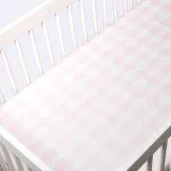 Polyester Rayon Jersey Fitted Crib Sheet - Cloud Island™ Pink Gingham 7 Polyester Rayon Jersey Fitted Crib Sheet - Cloud Island™ Pink Gingham -Target GUEST e1bb84df e4cf 4d71 859c 9dd52921d44e