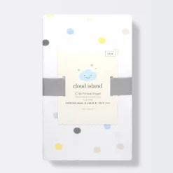 Polyester Rayon Jersey Fitted Crib Sheet - Cloud Island™ Multi Dot -Target GUEST e25f8096 1d59 4b5a a111 0201bce214a5