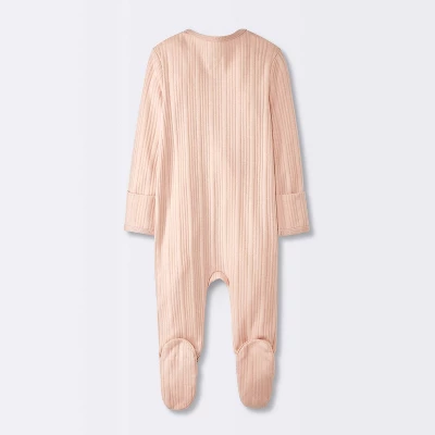 Baby Girls' 3pk Floral Sleep N' Play - Cloud Island™ Peach 3 Baby Girls' 3pk Floral Sleep N' Play - Cloud Island™ Peach