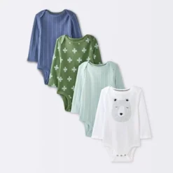 Baby Boys' 4pk Bear Long Sleeve Bodysuits - Cloud Island™ Ivory/Blue/Green 9 Baby Boys' 4pk Bear Long Sleeve Bodysuits - Cloud Island™ Ivory/Blue/Green -Target GUEST e66e3c05 7e02 4889 b5ea 6dbc4ad8f16e