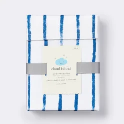 Fitted Crib Sheet Stripe - Navy/White - Cloud Island™ -Target GUEST e7152553 4d11 43dd 8128 32cb8367b5d6
