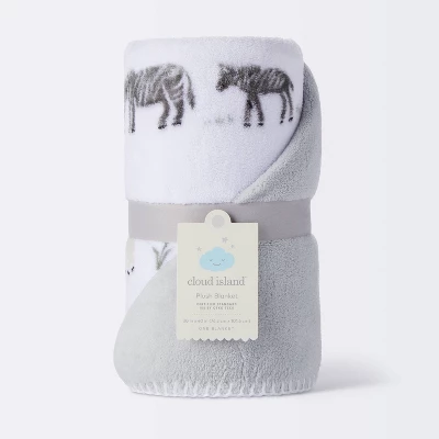 Plush Two By Two Baby Blanket - Animals - Cloud Island™ 5 Plush Two By Two Baby Blanket - Animals - Cloud Island™ - Image 3
