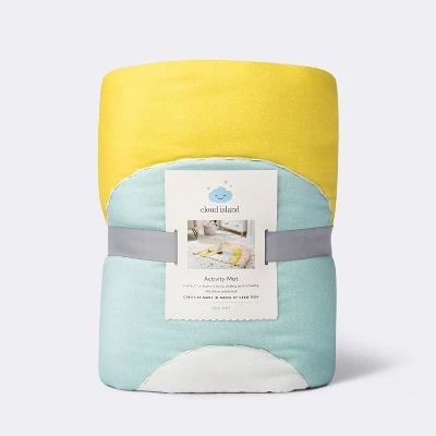 Quilted Floor Blanket And Playmat - Rainbow - Cloud Island™ 6 Quilted Floor Blanket And Playmat - Rainbow - Cloud Island™ - Image 4