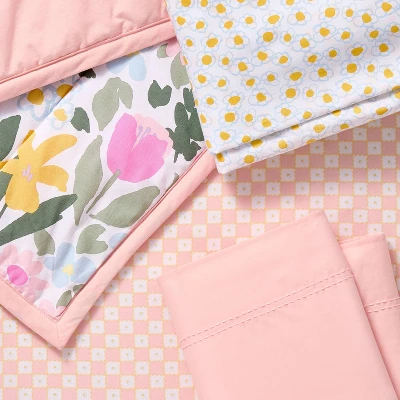 Crib Bedding Set - Painterly Floral - 4pc - Cloud Island™ 8 Crib Bedding Set - Painterly Floral - 4pc - Cloud Island™ - Image 6