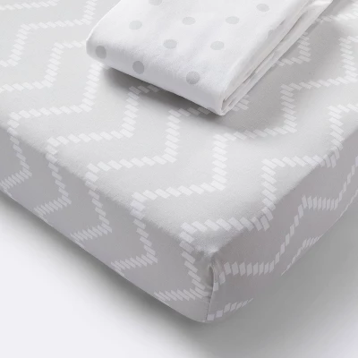 Crib Bedding Set - Gray - 4pc - Cloud Island™ 4 Crib Bedding Set - Gray - 4pc - Cloud Island™ - Image 2