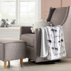 Plush Two By Two Baby Blanket - Animals - Cloud Island™