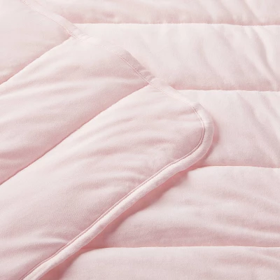 Rayon From Bamboo Quilted Baby Blanket - Light Pink - Cloud Island™ 4 Rayon From Bamboo Quilted Baby Blanket - Light Pink - Cloud Island™ - Image 2