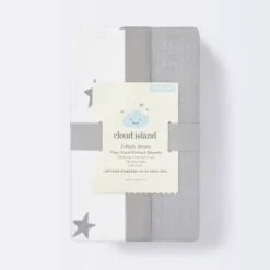 Fitted Play Yard Jersey Sheet Scatter Star And Solid Gray - Cloud Island™ 2pk 6 Fitted Play Yard Jersey Sheet Scatter Star And Solid Gray - Cloud Island™ 2pk -Target GUEST f265aee2 1063 4ff2 82b5 7baf6080f9e8