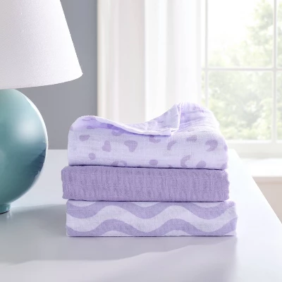 Muslin Swaddle Baby Blanket - Leopard - 3pk - Cloud Island™ 3 Muslin Swaddle Baby Blanket - Leopard - 3pk - Cloud Island™