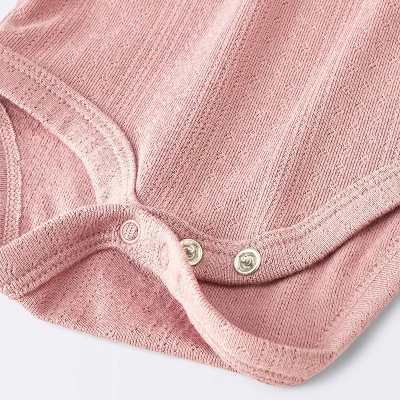 Baby Girls' 2pc Pointelle Set - Cloud Island™ Pink 4 Baby Girls' 2pc Pointelle Set - Cloud Island™ Pink - Image 2