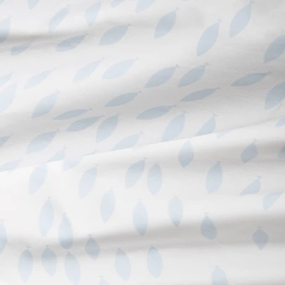 Fitted Crib Sheet - Cloud Island™ School Of Fish Light Blue And White 5 Fitted Crib Sheet - Cloud Island™ School Of Fish Light Blue And White - Image 3