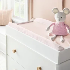 Wipeable Changing Pad Cover - Solid Pink - Cloud Island™