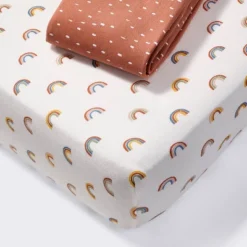 Fitted Jersey Crib Sheet - Rainbows - 2pk - Cloud Island™ -Target GUEST f8e7c3b9 22bf 4859 be96 2f2e87b28419