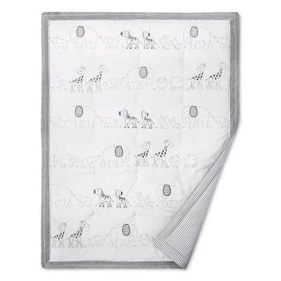 Crib Bedding Set Two By Two 4pc - Cloud Island™ Gray 3 Crib Bedding Set Two By Two 4pc - Cloud Island™ Gray