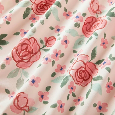 Cotton Fitted Crib Sheet - Large Floral Blooms - Cloud Island™ 4 Cotton Fitted Crib Sheet - Large Floral Blooms - Cloud Island™ - Image 2