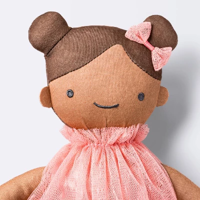 Plush Doll With Pink Dress - Cloud Island™ 4 Plush Doll With Pink Dress - Cloud Island™ - Image 2