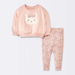 Baby Girls' 2pc Cat Applique Sweatshirt & Leggings Set - Cloud Island™ Pink 9 Baby Girls' 2pc Cat Applique Sweatshirt & Leggings Set - Cloud Island™ Pink -Target GUEST fd43fdf0 9e93 4813 ac20 f36750190814