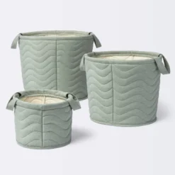 Quilted Fabric Large Round Storage Basket - Green - Cloud Island™ 7 Quilted Fabric Large Round Storage Basket - Green - Cloud Island™ -Target GUEST fe54c62f 90f2 4ff1 bc3f d731445825aa