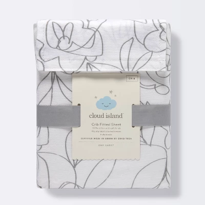 Fitted Crib Sheet - Cloud Island™ Line Floral 6 Fitted Crib Sheet - Cloud Island™ Line Floral - Image 4